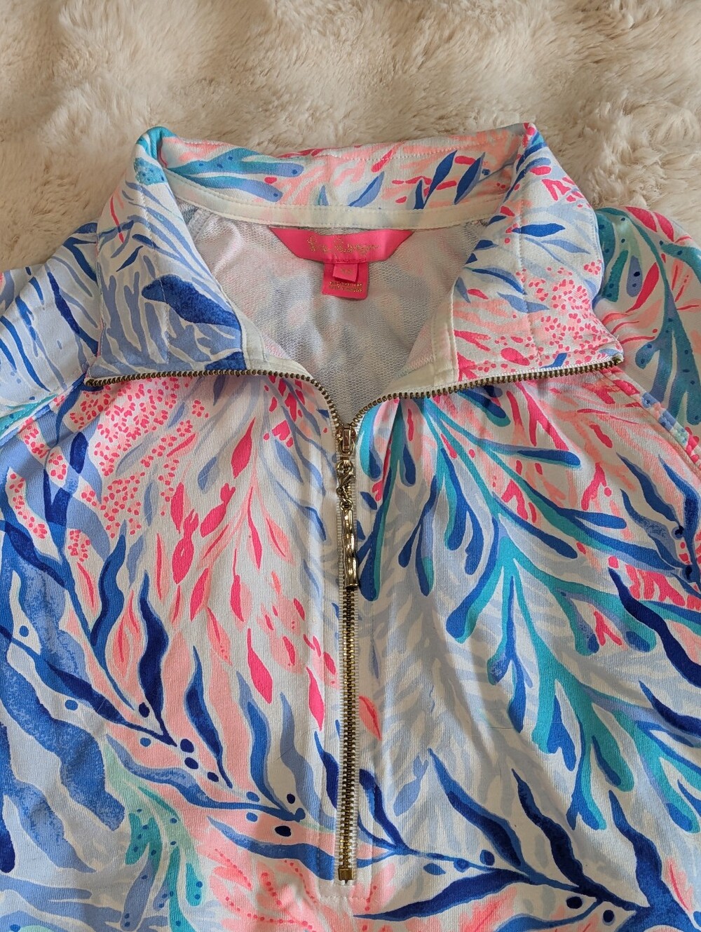 Lilly Pulitzer Women's Medium Popover Sweater EUC - Picture 3 of 6